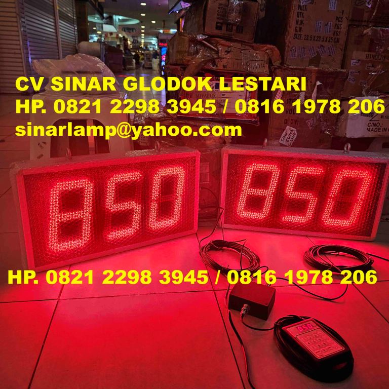 Lampu Display Gereja 2 Box LED 3 digit 8 inch